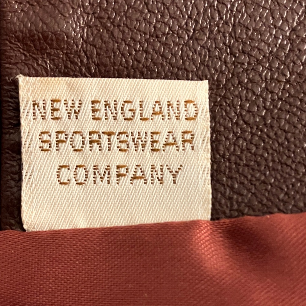 New England Sportswear Co. Women's Brown Leather Jacket/Car Coat. Fully Lined. - Picture 5 of 7